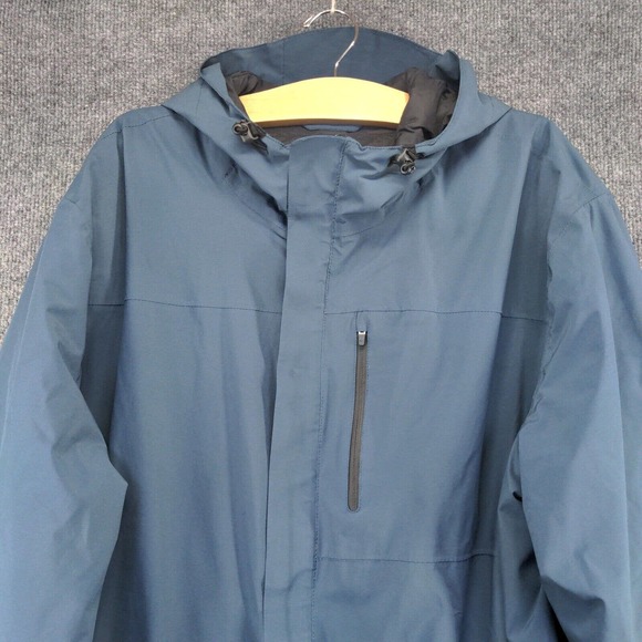 32 Degrees Heat Men's Full Zip Insulated Hooded Jacket Blue XL Polyester Lined - Picture 3 of 15